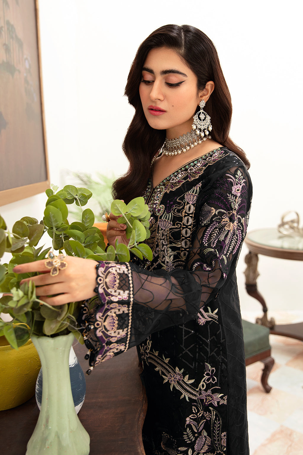 Ramsha | Minhal Organza Collection | M-1006 -  Ramsha Formal - Original Designer Dress - House of Maryam