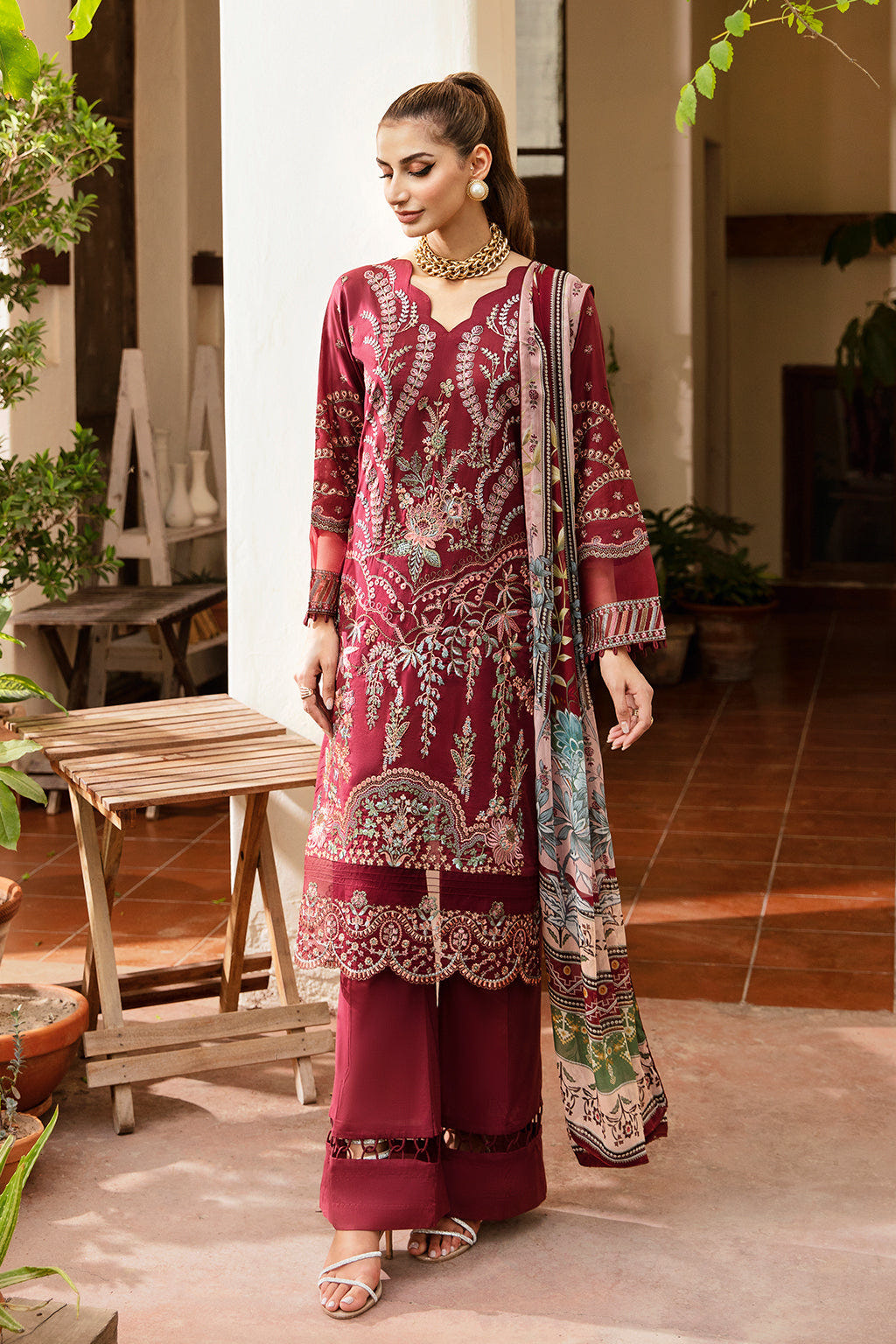 Ramsha | Riwayat Lawn Collection| Y-801 -  Ramsha Luxury - Original Designer Dress - House of Maryam