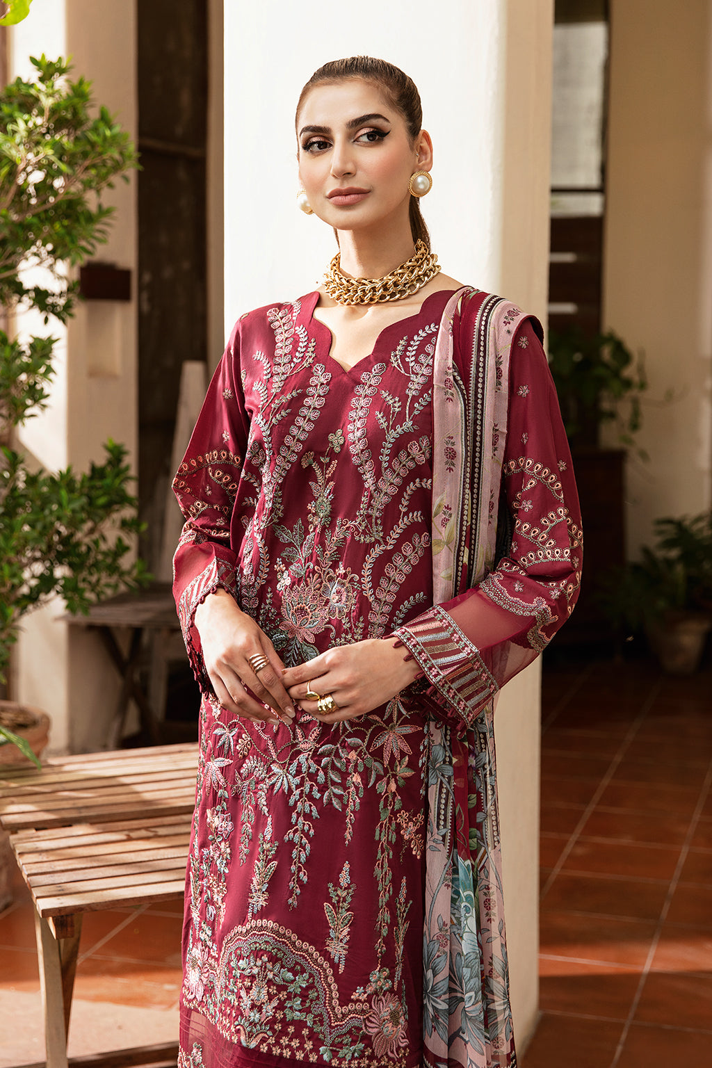 Ramsha | Riwayat Lawn Collection| Y-801 -  Ramsha Luxury - Original Designer Dress - House of Maryam