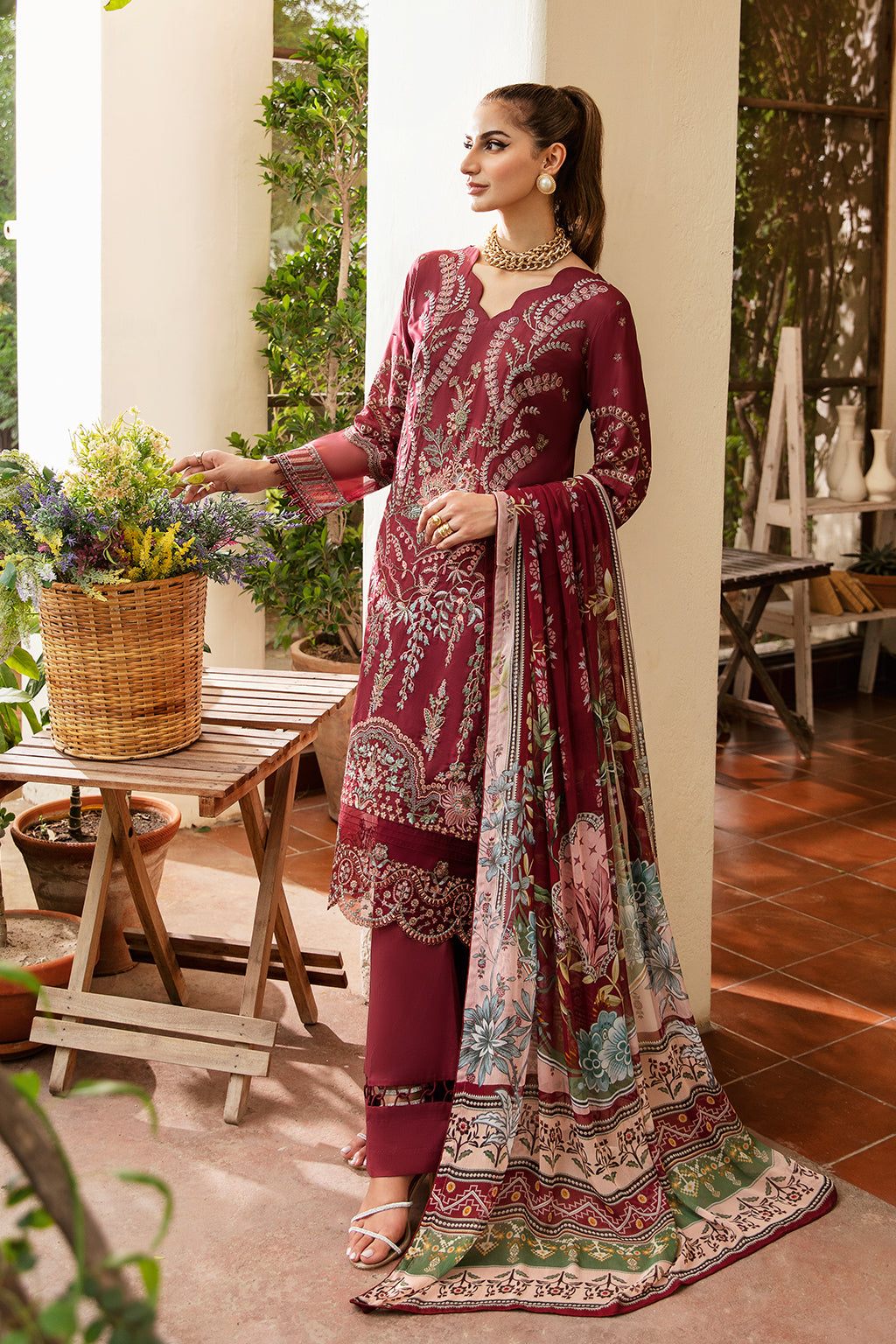 Ramsha | Luxury Lawn 24 | Y-801 -  Ramsha Casuals - Original Designer Dress - House of Maryam