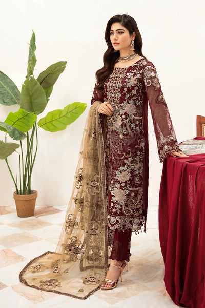 Ramsha | Minhal Organza Collection | M-1003 -  Ramsha Formal - Original Designer Dress - House of Maryam