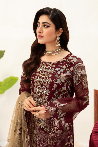 Ramsha | Minhal Organza Collection | M-1003 -  Ramsha Formal - Original Designer Dress - House of Maryam
