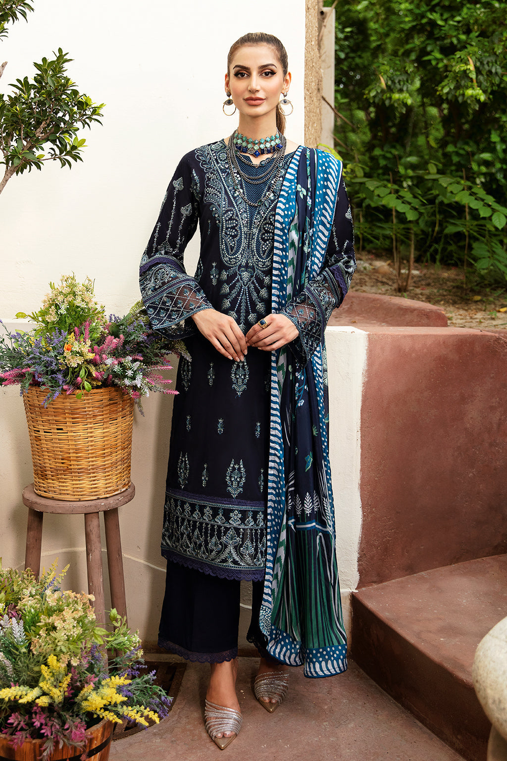 Ramsha | Riwayat Lawn Collection| Y-803 by Designer Ramsha - House of Maryam - Pakistani Designer Ethnic Wear in {{ shop.shopifyCountryName }}