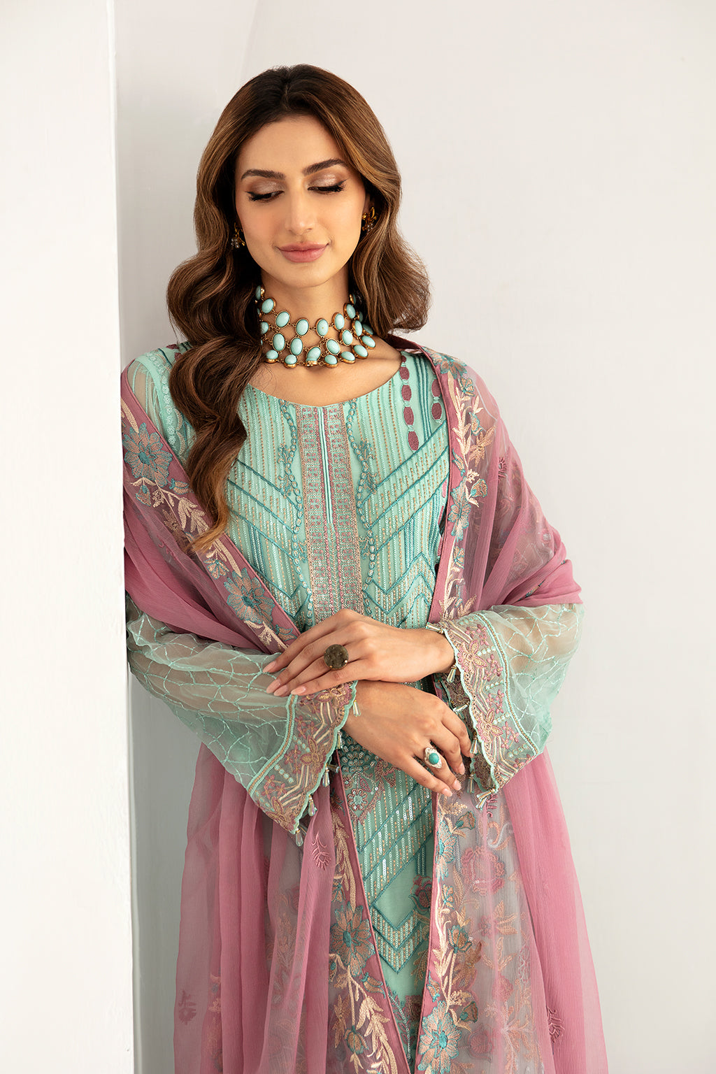 Ramsha | Rangoon Chiffon Collection 24 |D-1107 -  Ramsha Formal - Original Designer Dress - House of Maryam