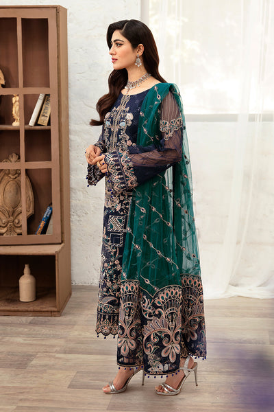 Ramsha | Minhal Organza Collection | M-1009 -  Ramsha Formal - Original Designer Dress - House of Maryam