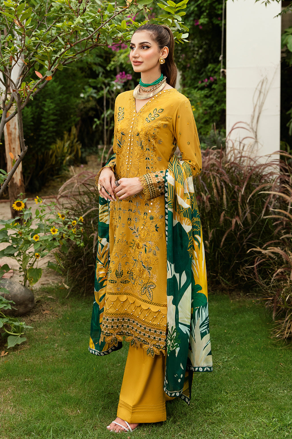 Ramsha | Luxury Lawn 24 | Y-805 -  Ramsha Casuals - Original Designer Dress - House of Maryam