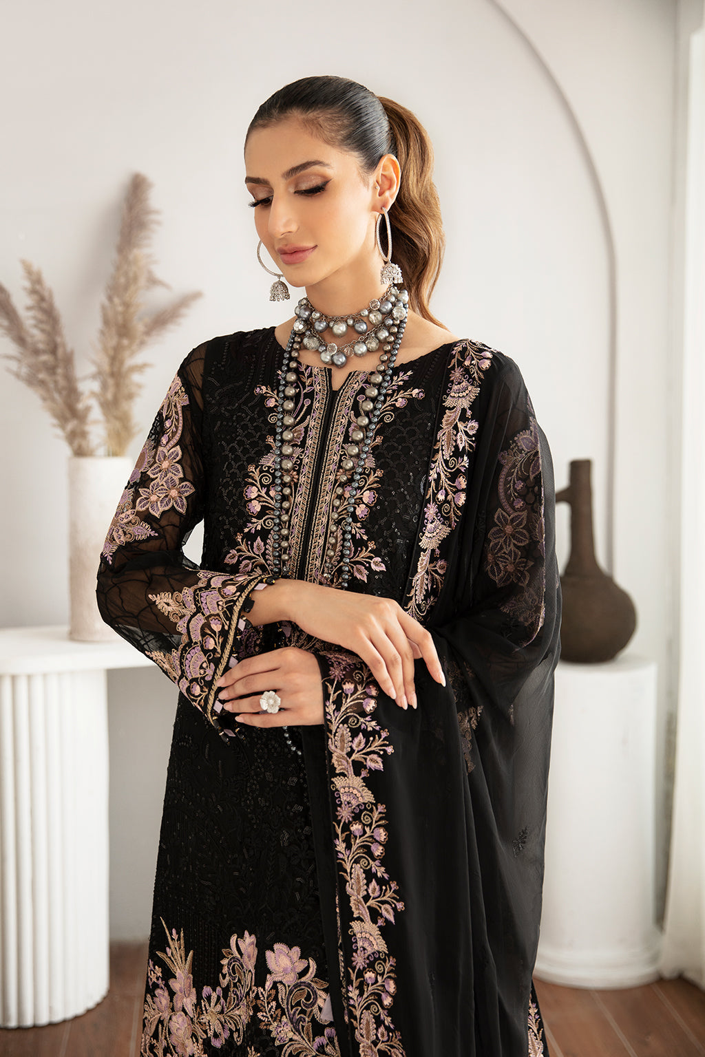 Ramsha | Rangoon Chiffon Collection 24 |D-1106 by Designer Ramsha - House of Maryam - Pakistani Designer Ethnic Wear in {{ shop.shopifyCountryName }}