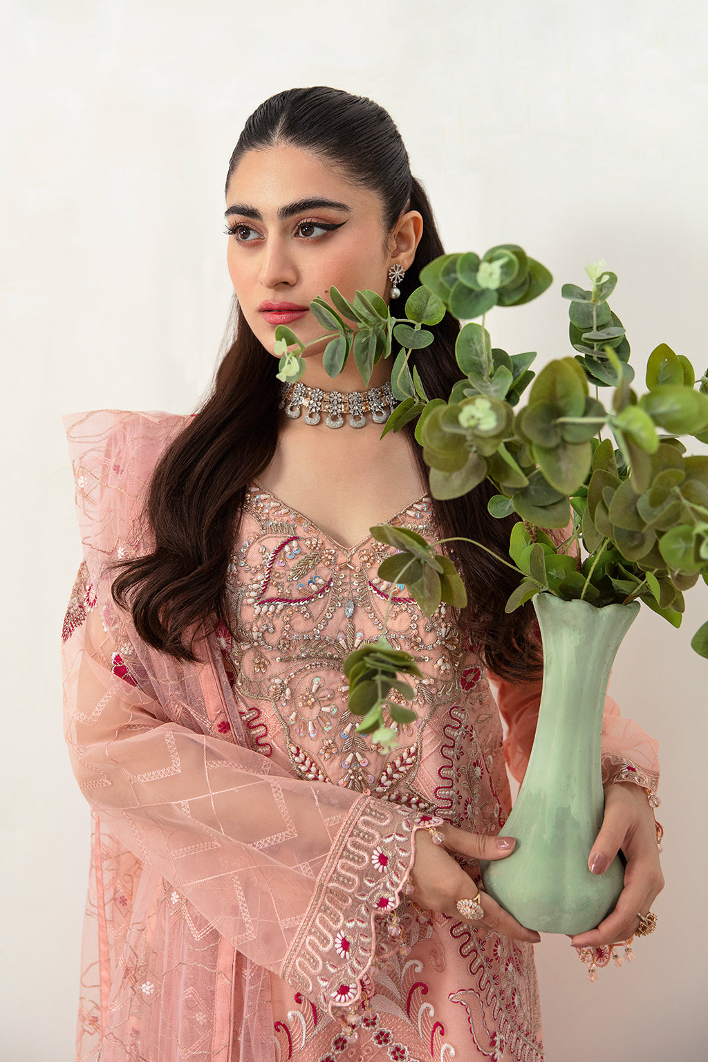 Ramsha | Minhal Organza Collection | M-1007 by Designer Ramsha - House of Maryam - Pakistani Designer Ethnic Wear in {{ shop.shopifyCountryName }}