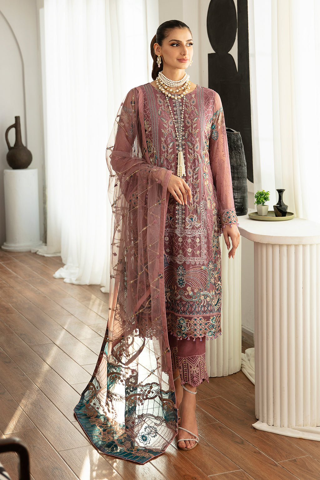 Ramsha | Rangoon Chiffon Collection 24 |D-1102 by Designer Ramsha - House of Maryam - Pakistani Designer Ethnic Wear in {{ shop.shopifyCountryName }}