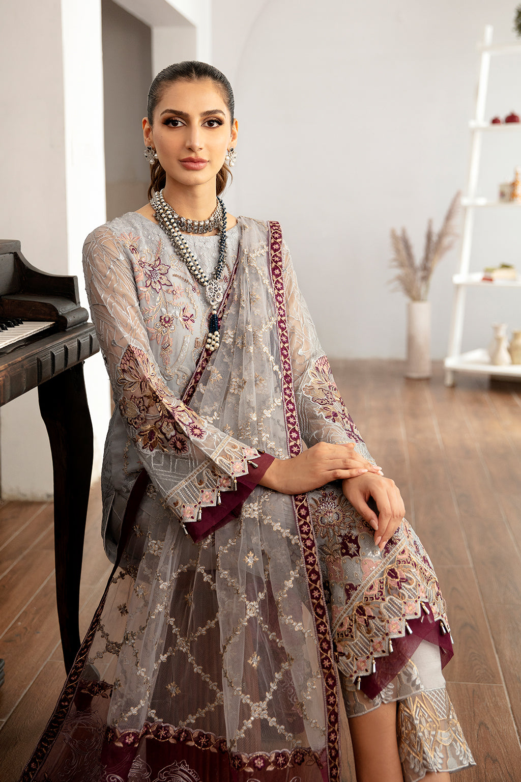 Ramsha | Rangoon Chiffon Collection 24 |D-1109 by Designer Ramsha - House of Maryam - Pakistani Designer Ethnic Wear in {{ shop.shopifyCountryName }}