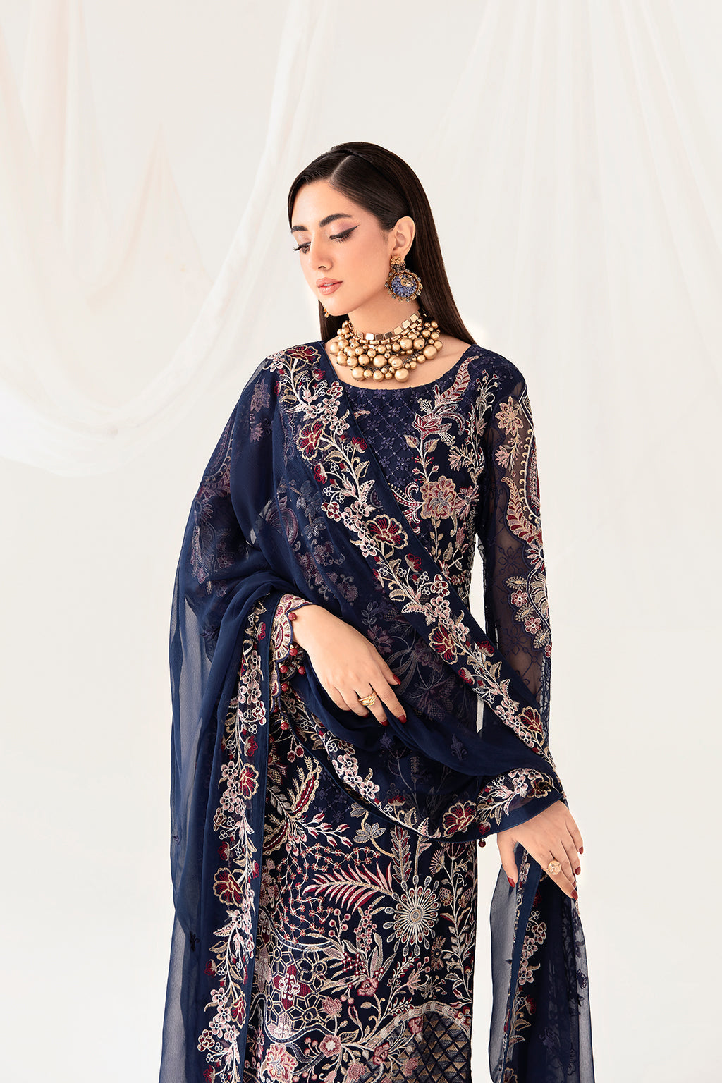 Ramsha | Rangoon Chiffon Collection 24 | D-1011 by Designer Ramsha - House of Maryam - Pakistani Designer Ethnic Wear in {{ shop.shopifyCountryName }}