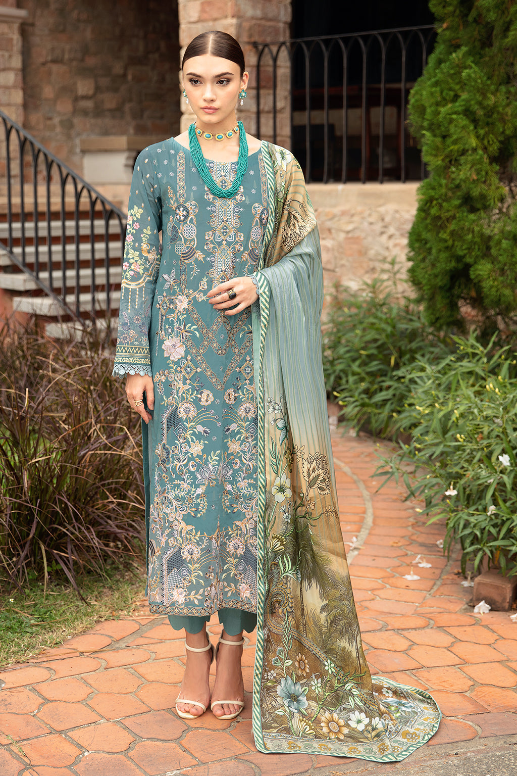 Ramsha | Riwayat Lawn Collection| Y-907 by Designer Ramsha - House of Maryam - Pakistani Designer Ethnic Wear in {{ shop.shopifyCountryName }}