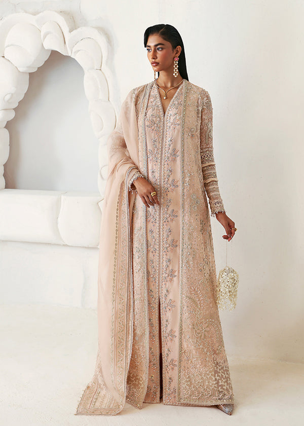 Suffuse Janan peachy blush nude organza jacket set, photo 4
