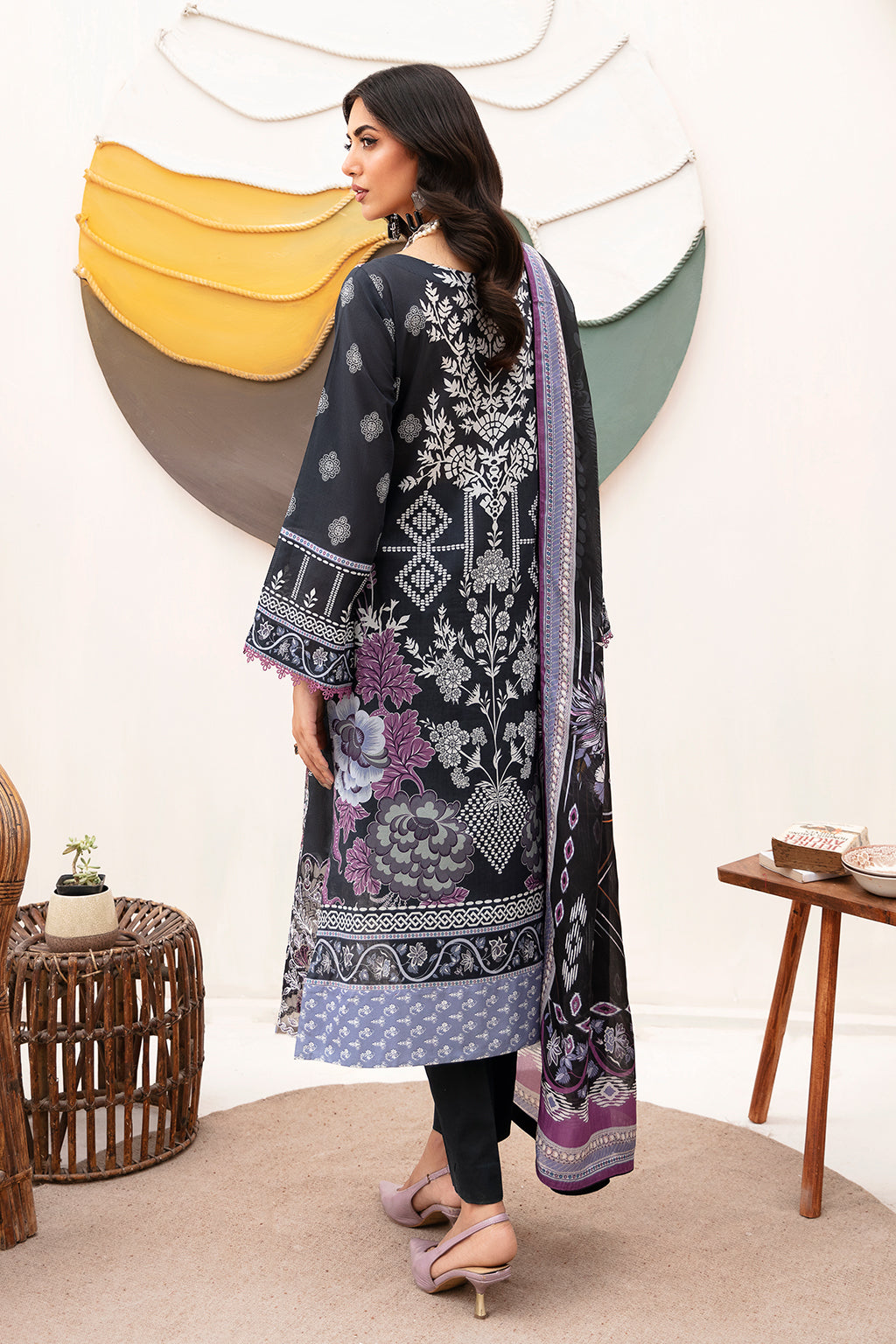 Ramsha | Mashaal Luxury Lawn | L-1102 by Designer Ramsha - House of Maryam - Pakistani Designer Ethnic Wear in {{ shop.shopifyCountryName }}