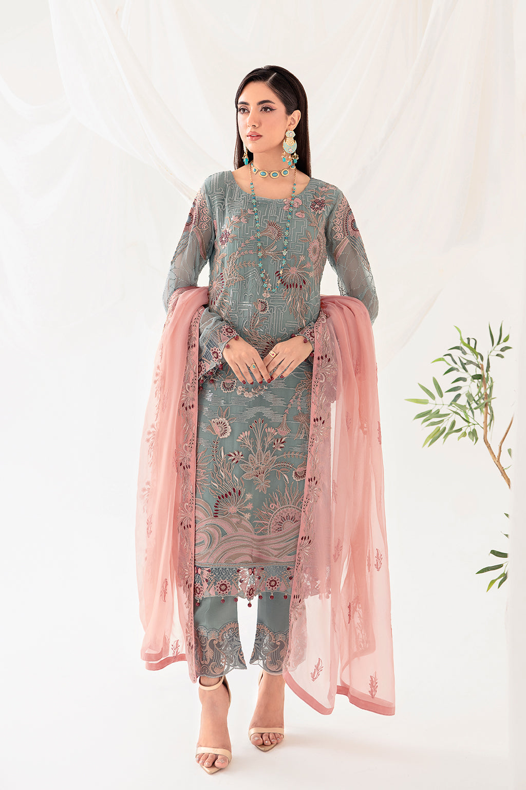 Ramsha | Rangoon Chiffon Collection 24 | D-1010 -  Ramsha Formal - Original Designer Dress - House of Maryam