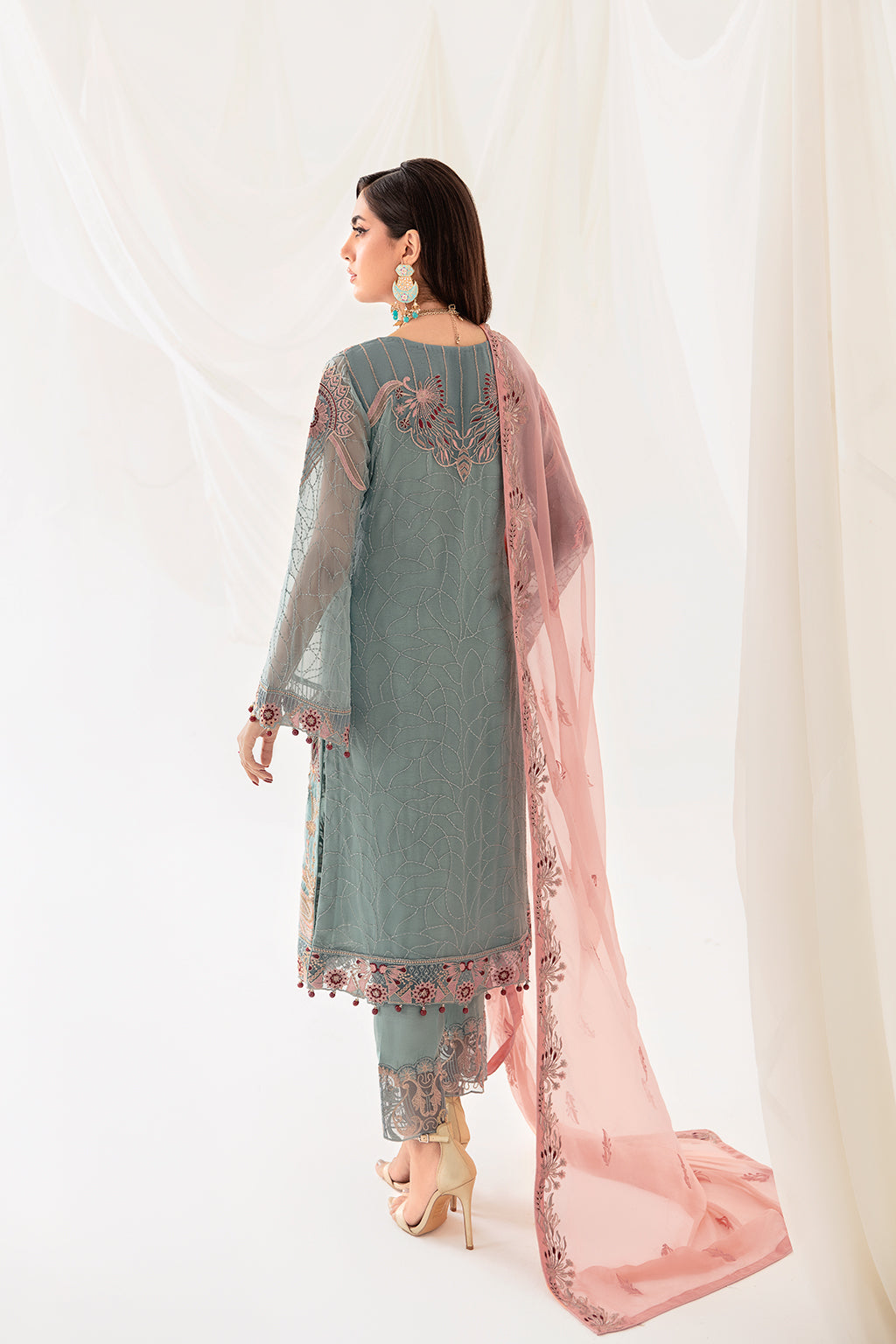 Ramsha | Rangoon Chiffon Collection 24 | D-1010 by Designer Ramsha - House of Maryam - Pakistani Designer Ethnic Wear in {{ shop.shopifyCountryName }}