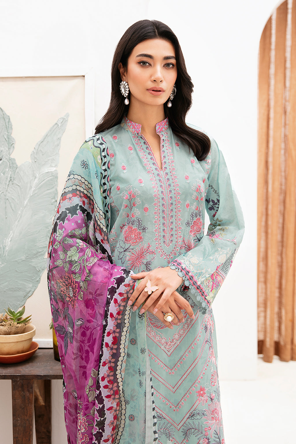 Ramsha | Mashaal Luxury Lawn | L-1110 -  Ramsha Luxury -  House of Maryam