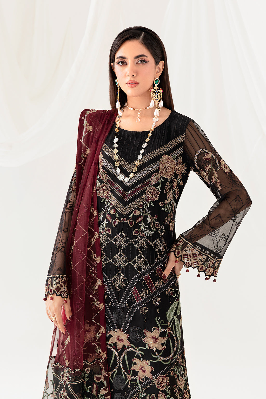 Ramsha | Rangoon Chiffon Collection 24 | D-1008 -  Ramsha Formal - Original Designer Dress - House of Maryam
