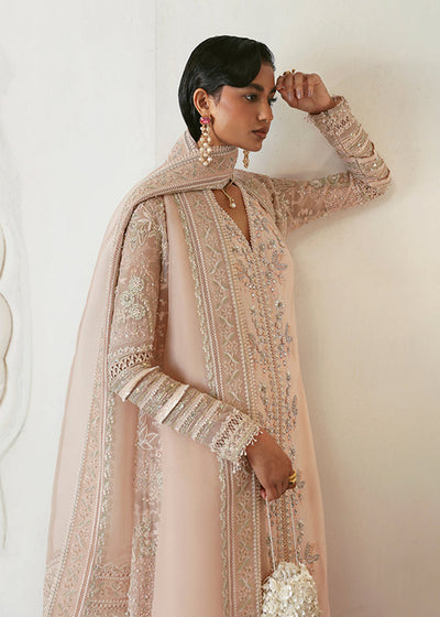 Suffuse Janan peachy blush nude organza jacket set, photo 2