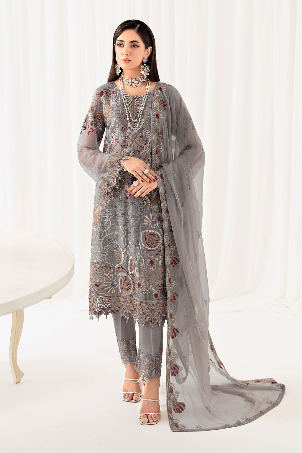 Ramsha | Rangoon Chiffon Collection 24 | D-1006 by Designer Ramsha - House of Maryam - Pakistani Designer Ethnic Wear in {{ shop.shopifyCountryName }}