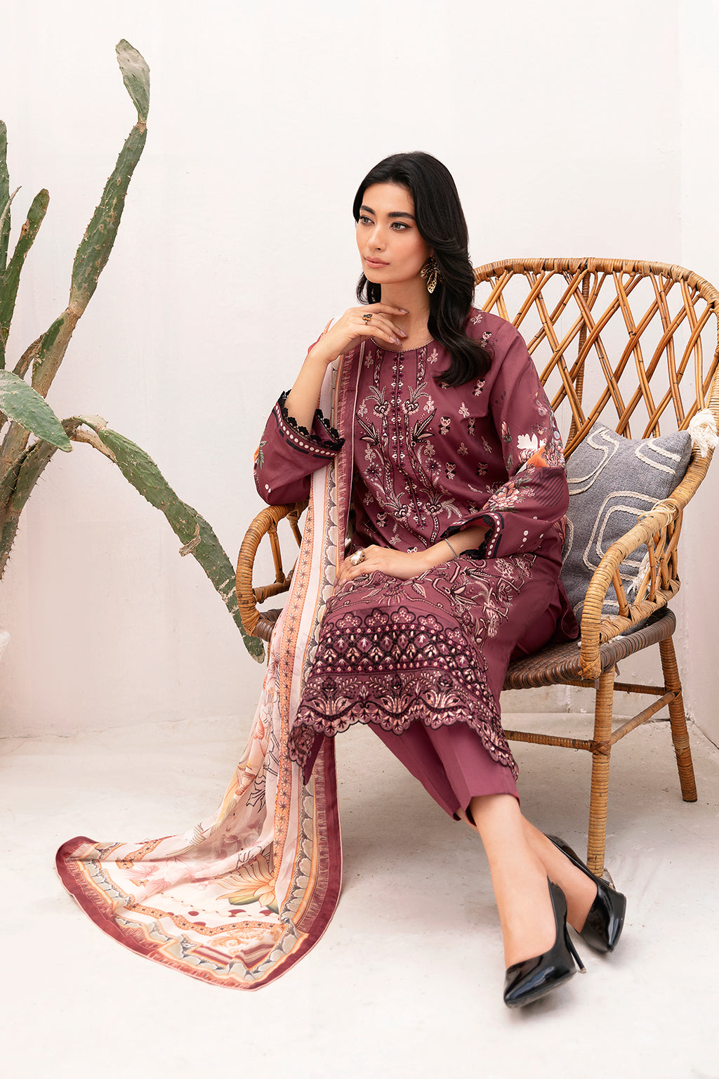 Ramsha | Mashaal Luxury Lawn | L-1108 -  Ramsha Luxury - Original Designer Dress - House of Maryam
