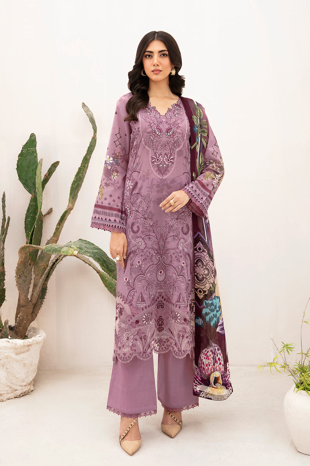 Ramsha | Mashaal Luxury Lawn | L-1103 -  Ramsha Luxury -  House of Maryam
