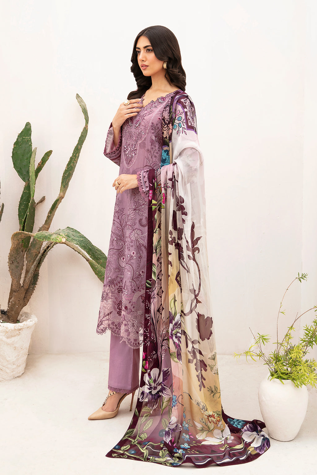 Ramsha | Mashaal Luxury Lawn | L-1103 -  Ramsha Luxury -  House of Maryam