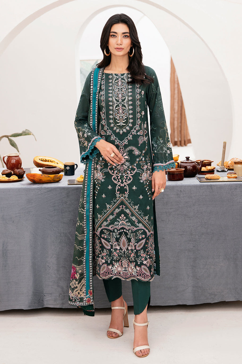 Ramsha | Mashaal Luxury Lawn | L-1109 -  Ramsha Luxury - Original Designer Dress - House of Maryam