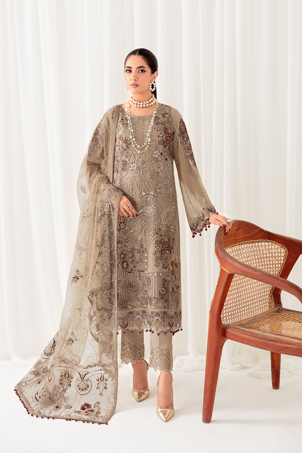 Ramsha | Rangoon Chiffon Collection 24 | D-1009 by Designer Ramsha - House of Maryam - Pakistani Designer Ethnic Wear in {{ shop.shopifyCountryName }}