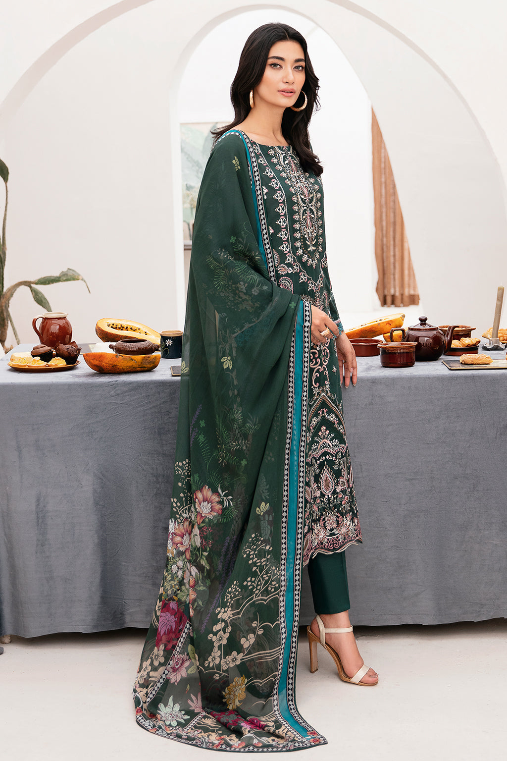 Ramsha | Mashaal Luxury Lawn | L-1109 -  Ramsha Luxury - Original Designer Dress - House of Maryam