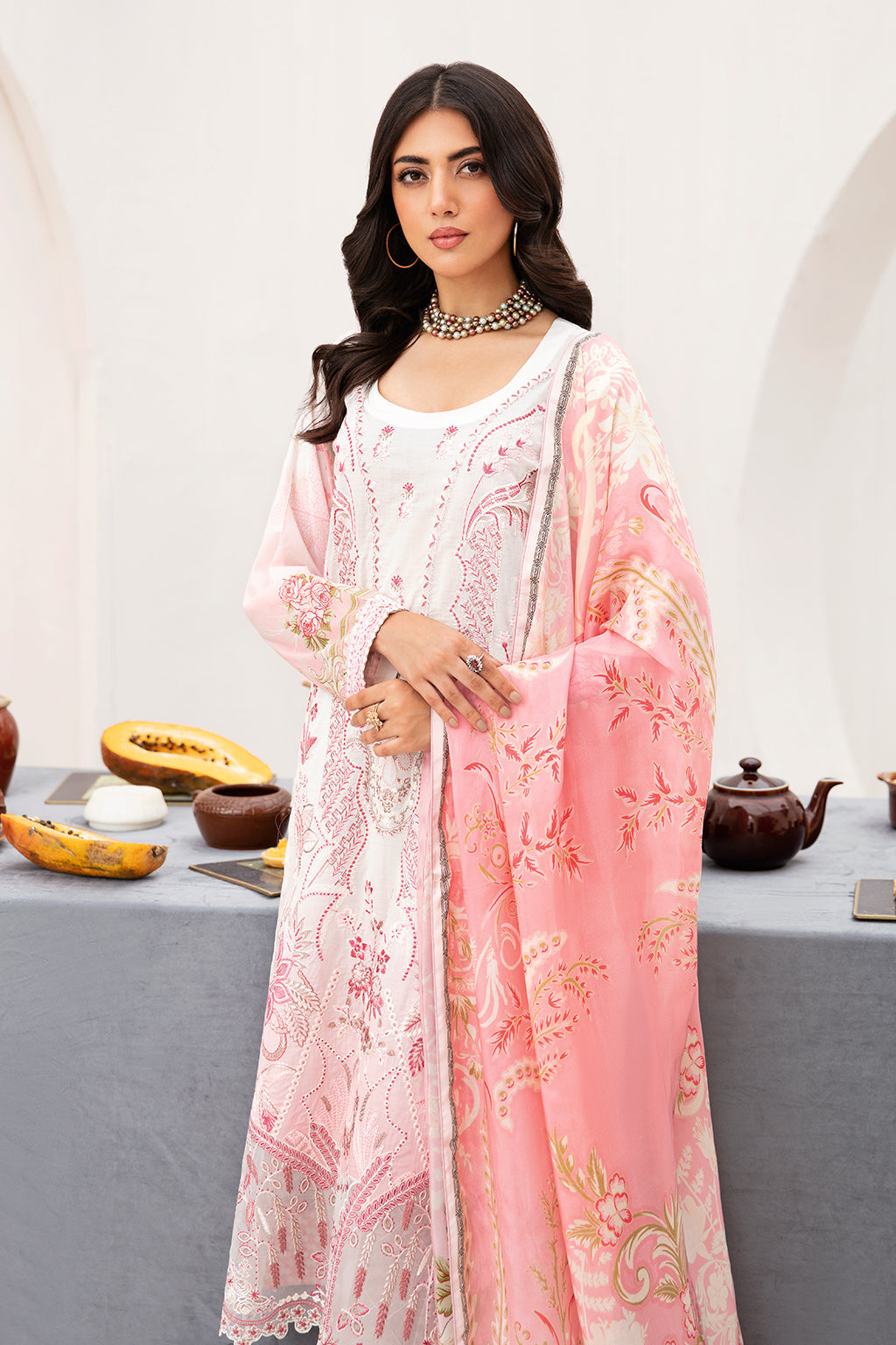 Ramsha | Mashaal Luxury Lawn | L-1104 -  Ramsha Luxury - Original Designer Dress - House of Maryam