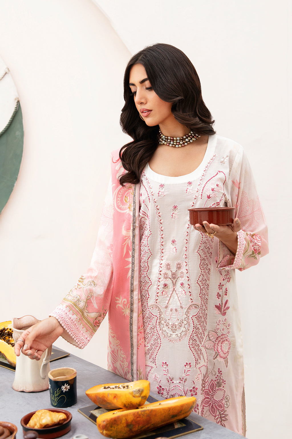 Ramsha | Mashaal Luxury Lawn | L-1104 by Designer Ramsha - House of Maryam - Pakistani Designer Ethnic Wear in {{ shop.shopifyCountryName }}