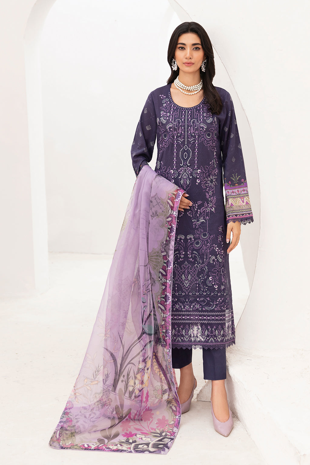 Ramsha | Mashaal Luxury Lawn | L-1105 -  Ramsha Luxury - Original Designer Dress - House of Maryam