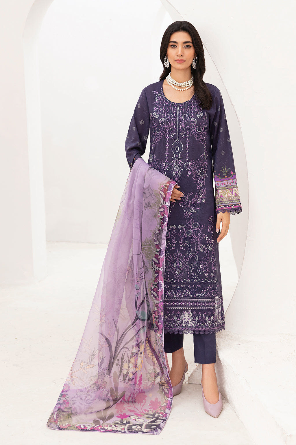 Ramsha | Mashaal Luxury Lawn | L-1105 -  Ramsha Luxury - Original Designer Dress - House of Maryam