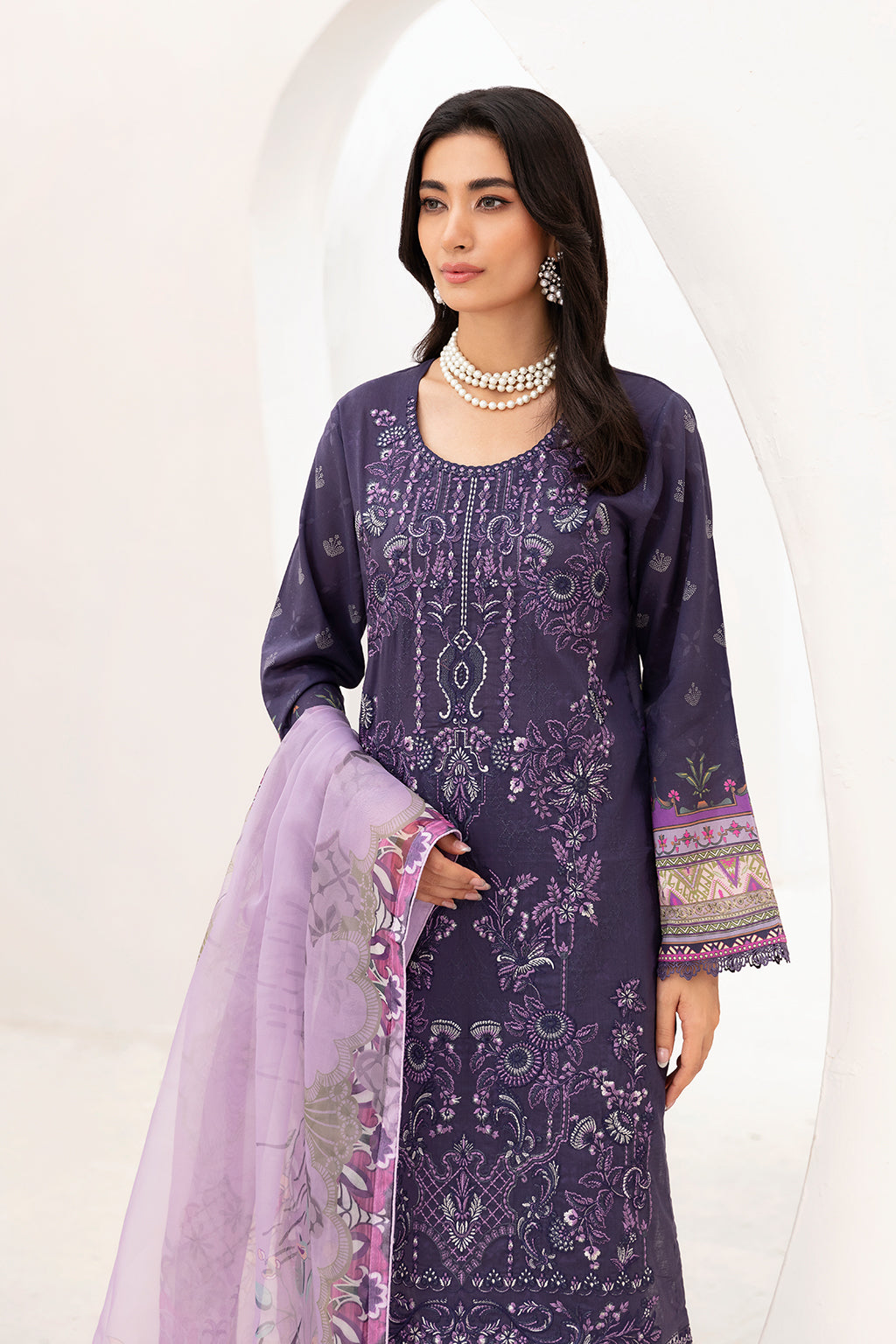 Ramsha | Mashaal Luxury Lawn | L-1105 -  Ramsha Luxury - Original Designer Dress - House of Maryam
