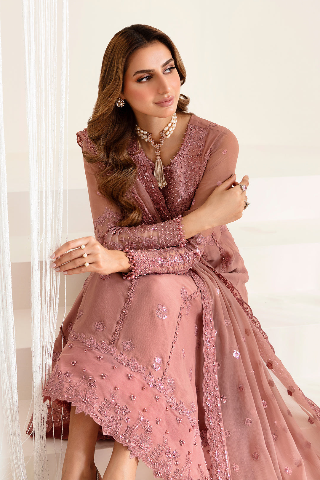 Alizeh | Reena Wedding Edits | AF-HM-4016-CRIMSON -  Alizeh Formal - Original Designer Dress - House of Maryam
