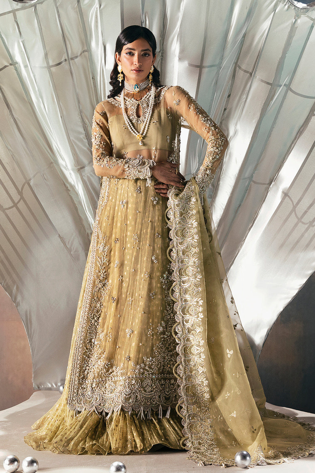 Afrozeh | Wild Flower Bloom Luxury Formals | Adelle -  Afrozeh Formal - Original Designer Dress - House of Maryam