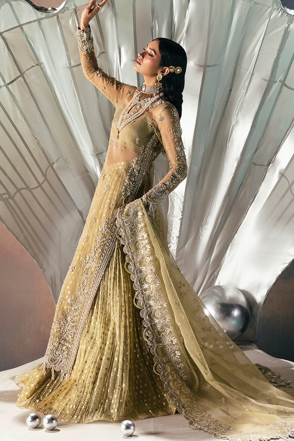 Afrozeh | Wild Flower Bloom Luxury Formals | Adelle -  Afrozeh Formal - Original Designer Dress - House of Maryam