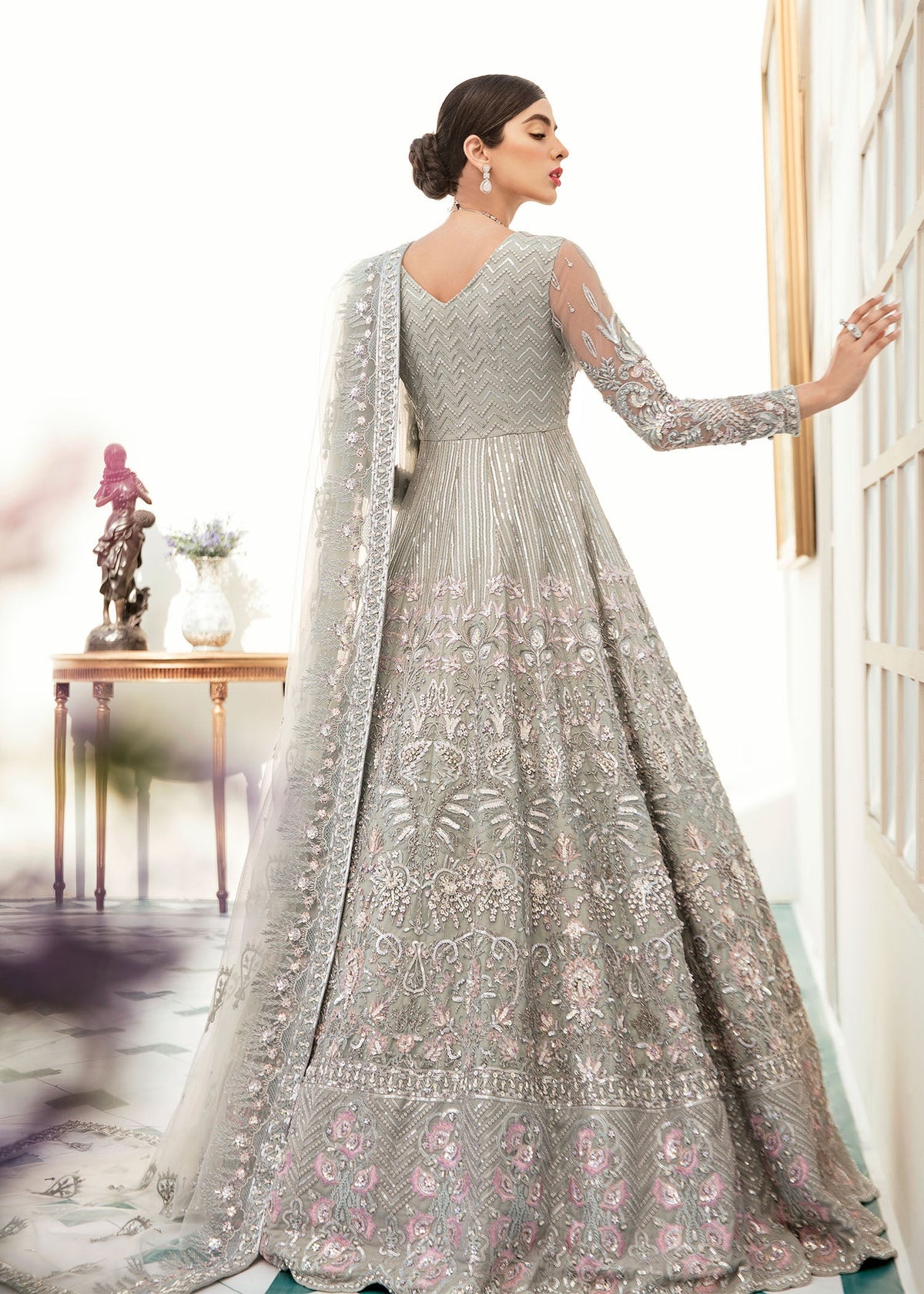 Akbar Aslam Revasser net bridal maxi, photo 2