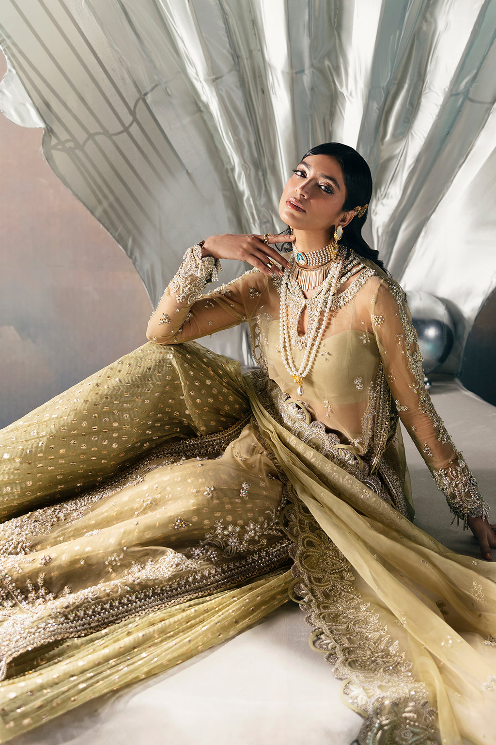 Afrozeh | Wild Flower Bloom Luxury Formals | Adelle -  Afrozeh Formal - Original Designer Dress - House of Maryam