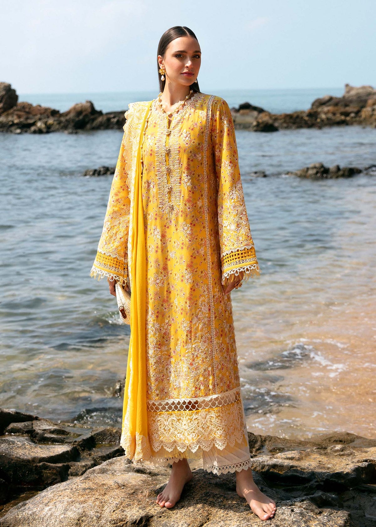 kanwal Malik | Mayal Luxury Lawn | Elara -  Kanwal Malik Luxury - Original Designer Dress - House of Maryam