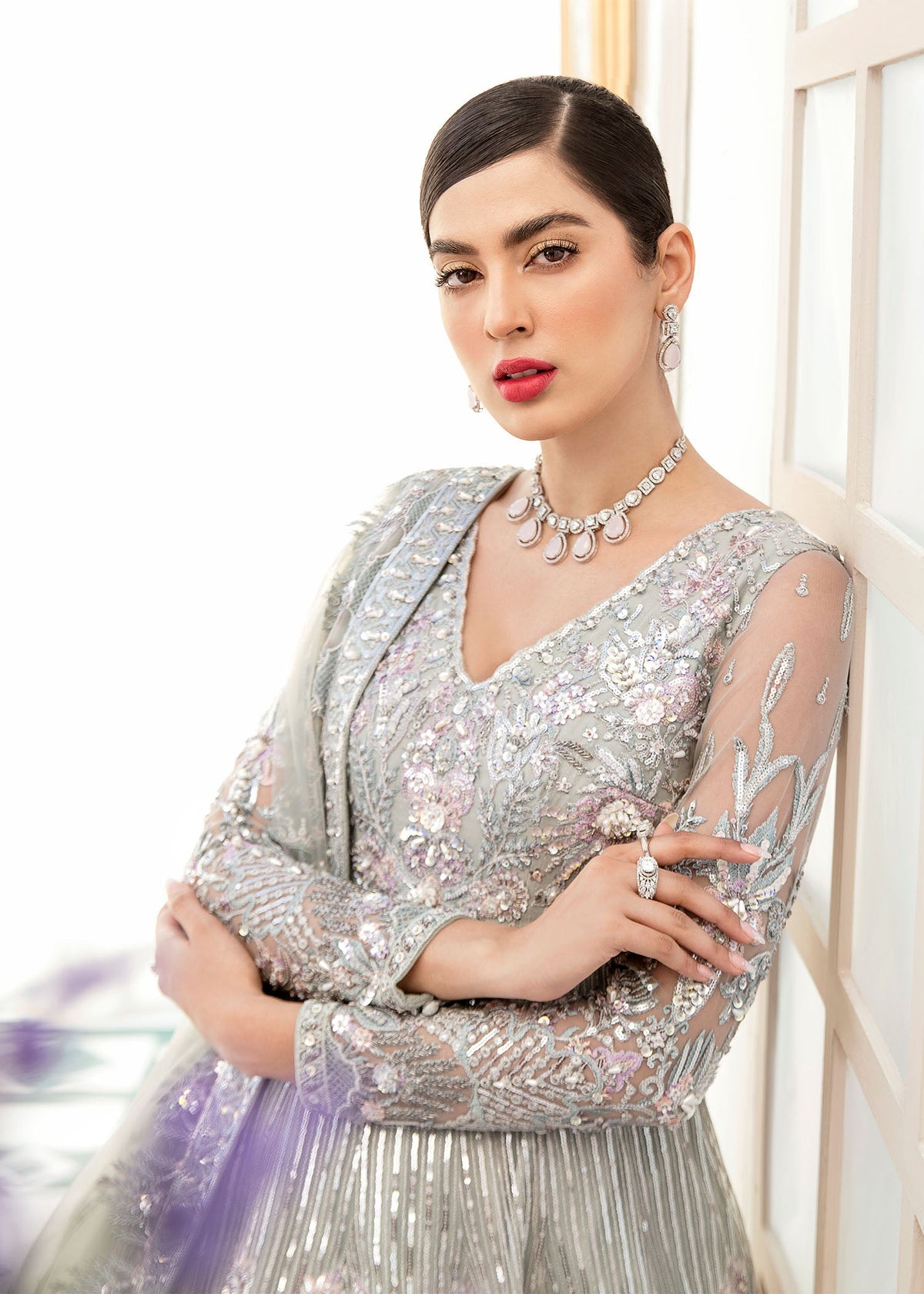Akbar Aslam Revasser net bridal maxi, photo 4