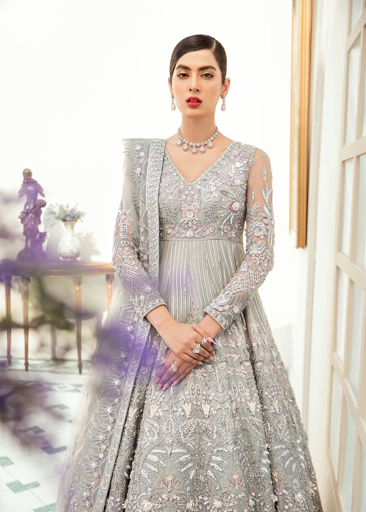Akbar Aslam Revasser net bridal maxi, photo 5
