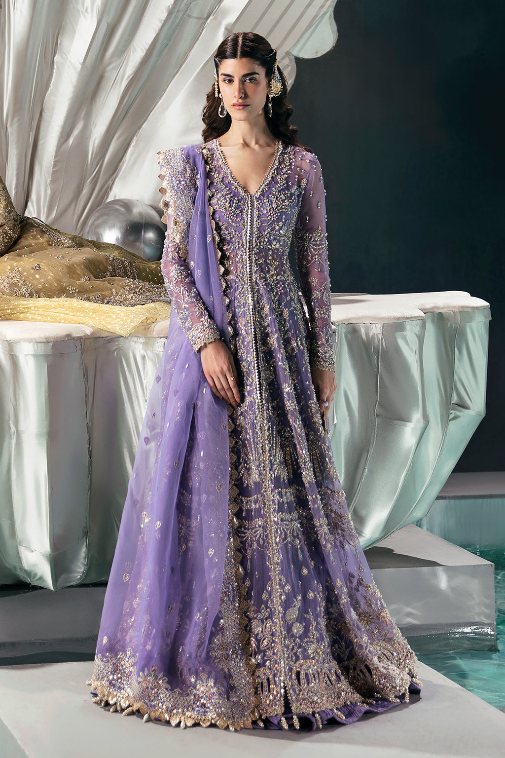 Afrozeh | Wild Flower Bloom Luxury Formals | Eloah -  Afrozeh Formal - Original Designer Dress - House of Maryam
