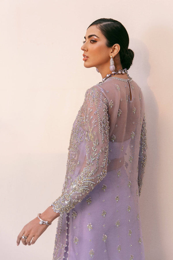 Soraya Amethyst Dew lilac organza shirt and sharara, photo 2