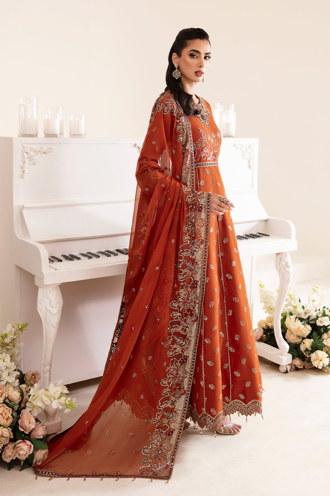 Alizeh | Reena Wedding Edits | AF-HM-4014-RUSTIC by Designer Alizeh - House of Maryam - Pakistani Designer Ethnic Wear in {{ shop.shopifyCountryName }}