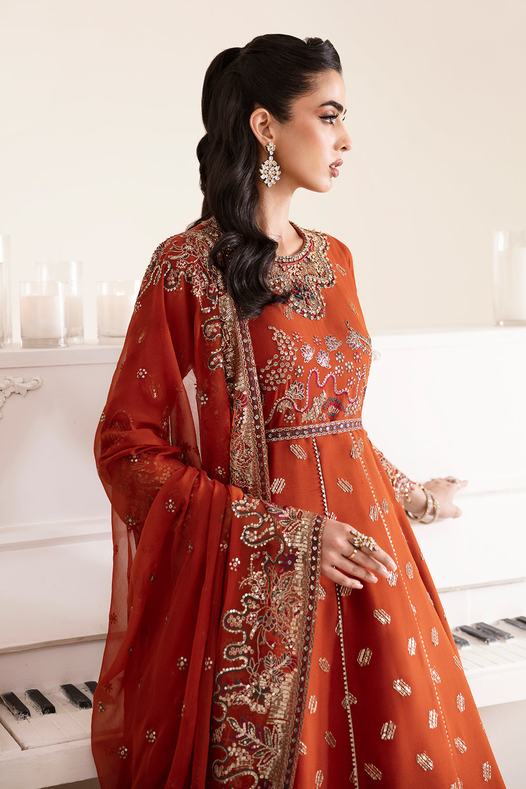 Alizeh | Reena Wedding Edits | AF-HM-4014-RUSTIC by Designer Alizeh - House of Maryam - Pakistani Designer Ethnic Wear in {{ shop.shopifyCountryName }}