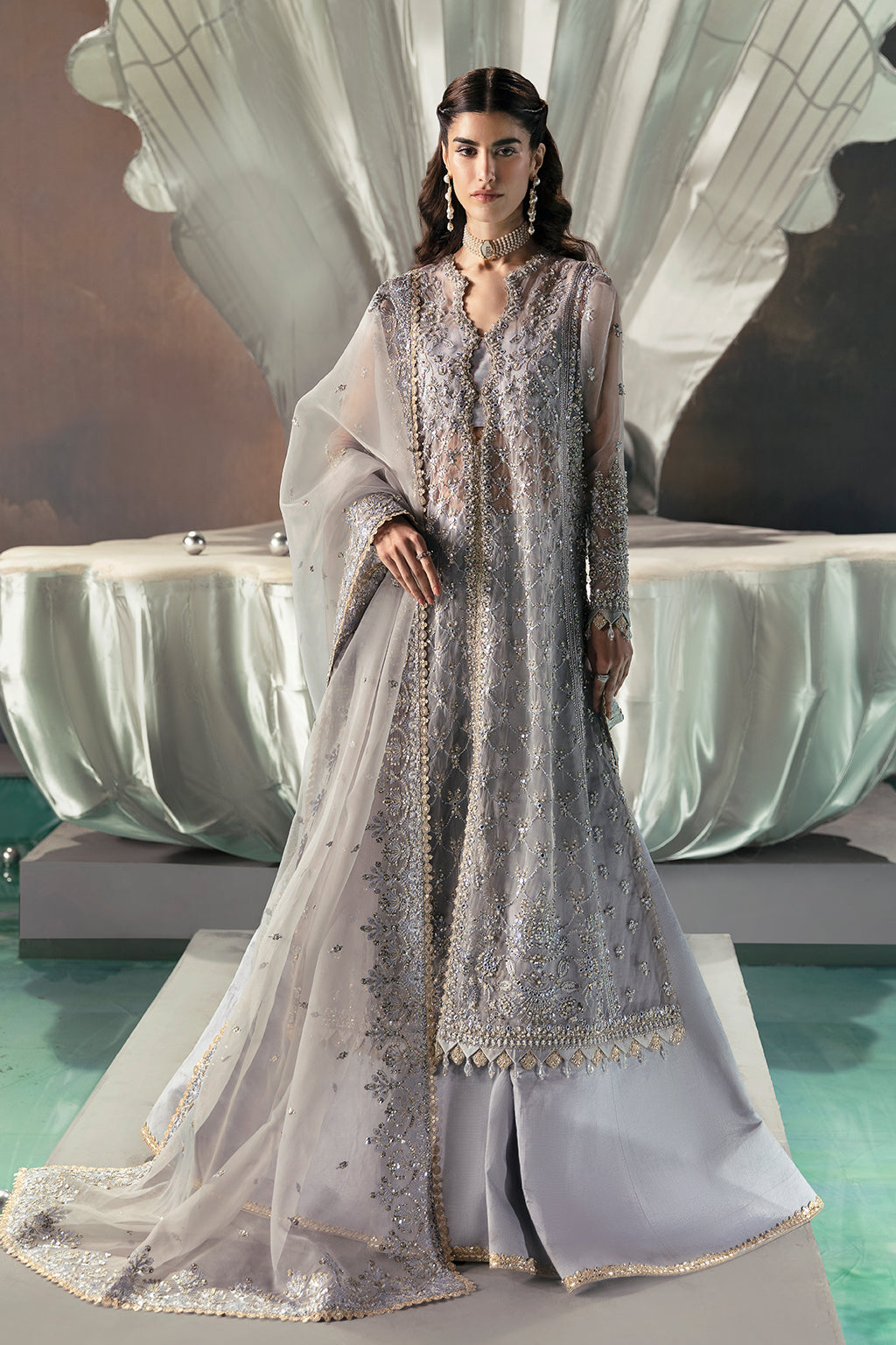 Afrozeh | Wild Flower Bloom Luxury Formals | Leona -  Afrozeh Formal - Original Designer Dress - House of Maryam
