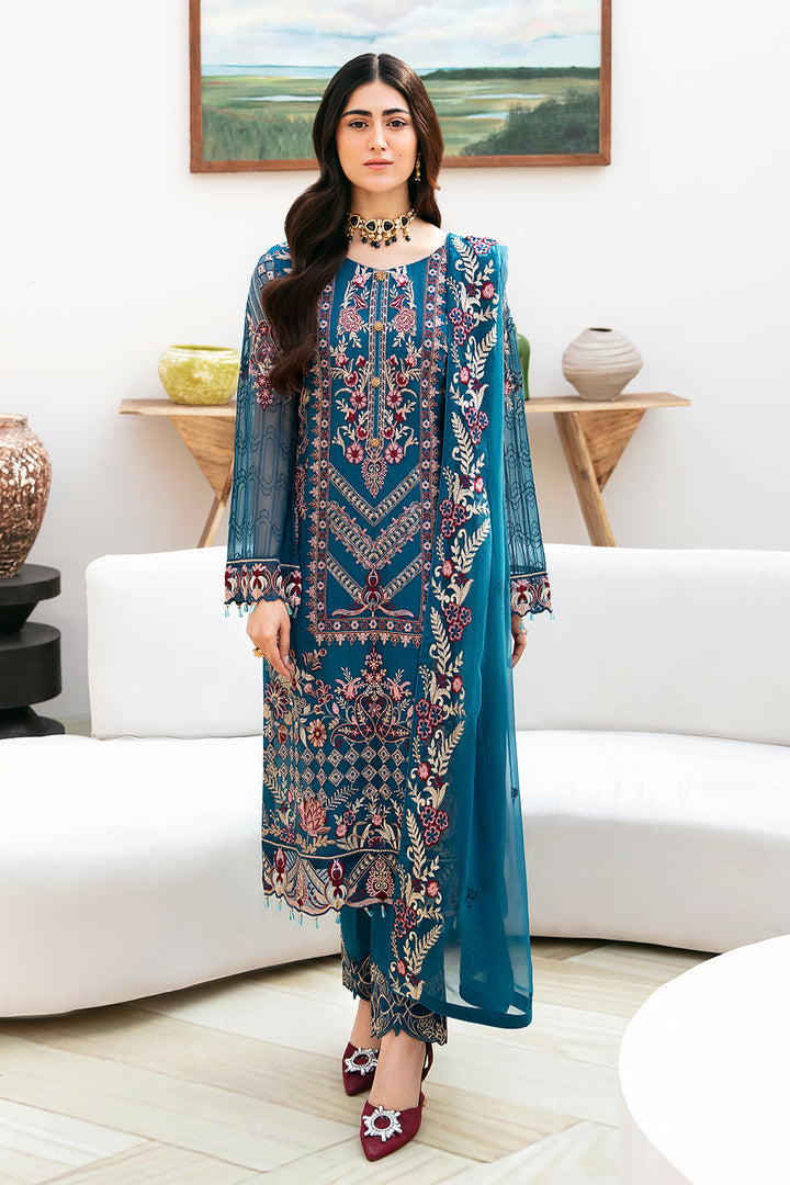 Ramsha | Chevron Chiffon Collection | A-811 -  Ramsha Casuals - Original Designer Dress - House of Maryam