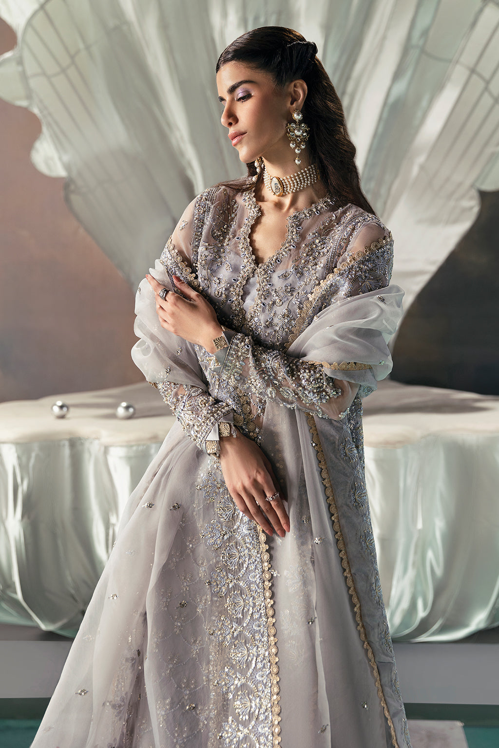 Afrozeh | Wild Flower Bloom Luxury Formals | Leona -  Afrozeh Formal - Original Designer Dress - House of Maryam